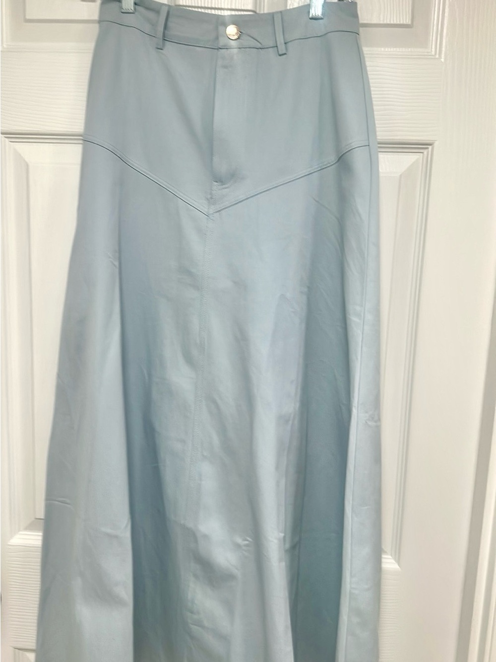 Aleeza Paris Women's Light Blue maxi skirt with pockets - XS